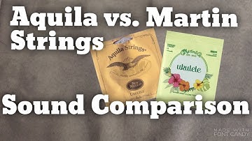 Aquila Nylguts vs. Martin Clear Fluorocarbon Strings : A Sound Comparison