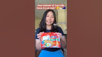 Cobain Indomie di Australia 🍜🇦🇺 Enaknya Sama Kayak Indo atau Beda? 🤔 #shorts