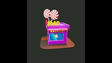 Candy Shop blender 3D model animation evee render