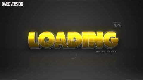 After effects template - Loading Logo