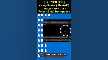 CrazyHunter (.Hunted3) ransomware virus #shorts #trending #crazyhunter #Hunted3
