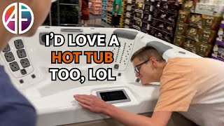 Autism Family at Costco