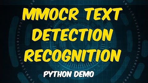MMOCR - Text Detection, Text Recognition PyTorch toolbox demo #computervision #ocr