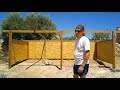 91. Starting the stable roof - Sowing veg for winter- Off grid Finca in Spain