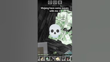 Mojang have some issues with me:( #minecraft #memes #youtubeshorts