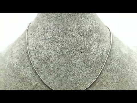 Срібний ланцюжок родований Змійка З150Родцк ширина 1.5 мм довжина 45, видео 1