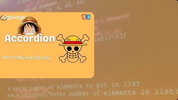 Creative Accordions Using HTML & CSS Only | Responsive Accordion Menu Tutorial