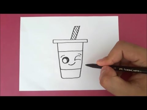 Sevimli Bardak Nasıl Çizilir__HOW TO DRAW A CUTE DRINK - SUPER EASY AND ...