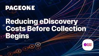 Reducing eDiscovery Costs Before Collection Begins