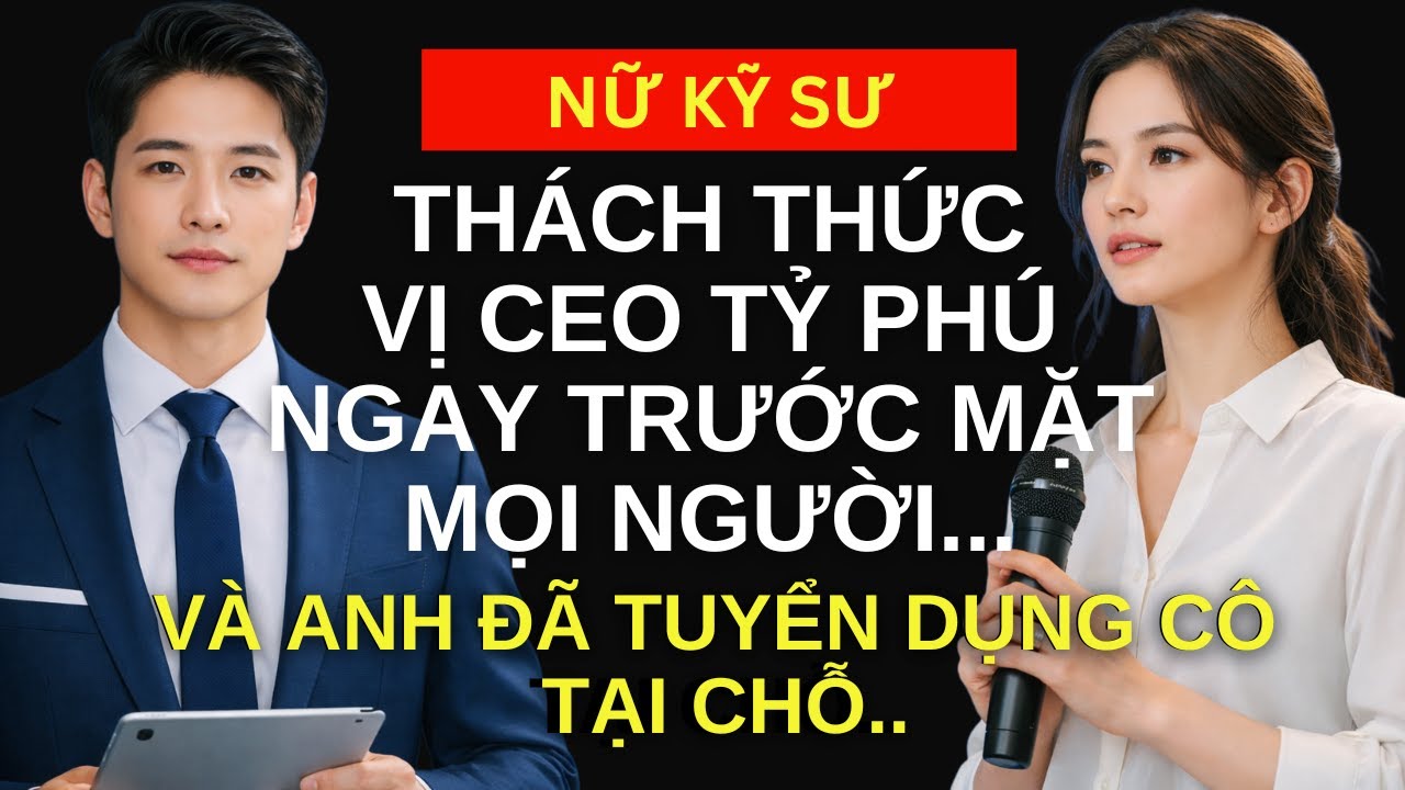Một Nữ KỸ SƯ thách thức Vị CEO TỶ PHÚ ngay trước mặt mọi người — và Anh đã tuyển dụng Cô tại chỗ…