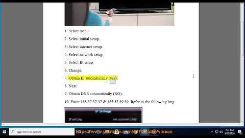 Set up Unlocator VPN Smart DNS on Sharp TV