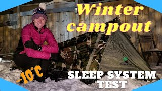 Back Yard WINTER CAMPOUT | Winter GEAR Tryout| GEERTOP One-Person BIVY Tent | Best Budget Solo Tent?