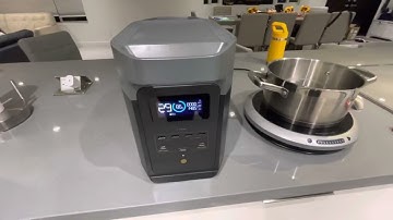 Second test with Ecoflow Delta 2 with induction cooktop