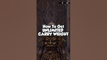 How To Get UNLIMITED CARRY WEIGHT In Oblivion Remastered!