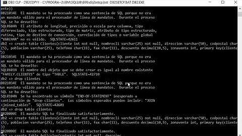 Base de datos DB2 ejemplo