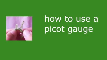 How to use a picot gauge