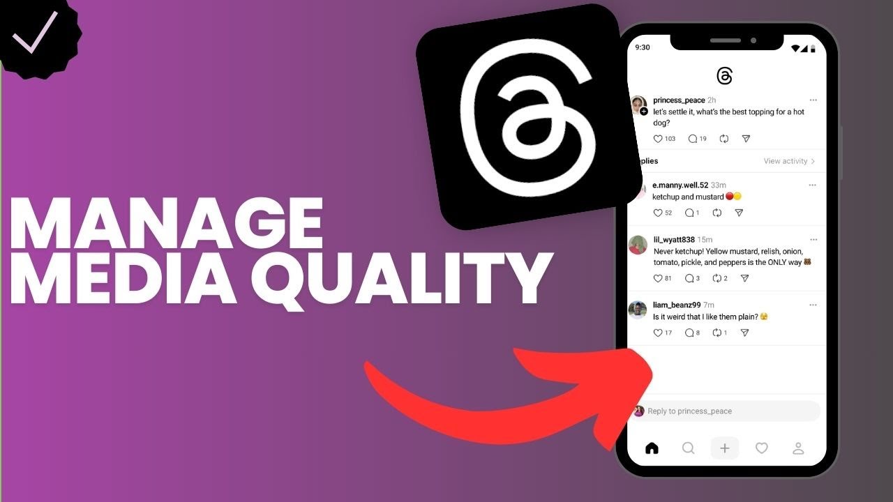 How to manage the media quality option in Threads?