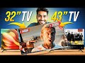 Best 32" &amp; 43 Inch Smart TV's for 2026🔥Top 3🔥32" FHD TV🔥Best QLED TV 43 Inch In India 2025
