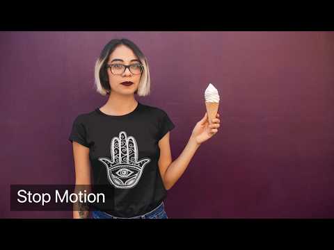 T-Shirt Video Template Types - Live Action, Stop Motion & Cinemagraph