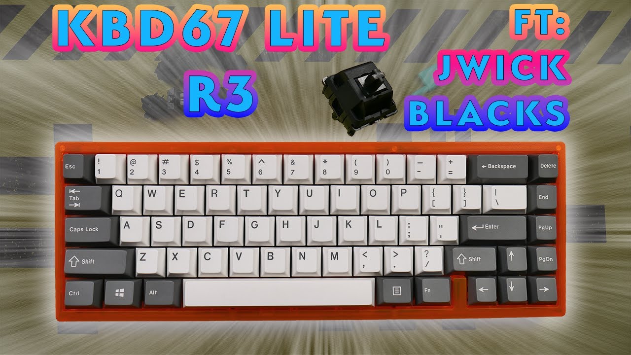 Awesome Factory-Lubed Switch: JWICK Black Typing Test On KBD67 Lite R3!