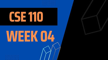 Intro to Programming in Python - Week 04 (CSE110)