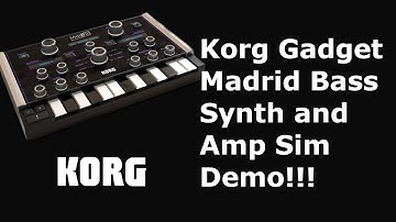 Korg Gadget Madrid Bass Synth and Amp Sim Demo! Should you buy realistic bass sounds?