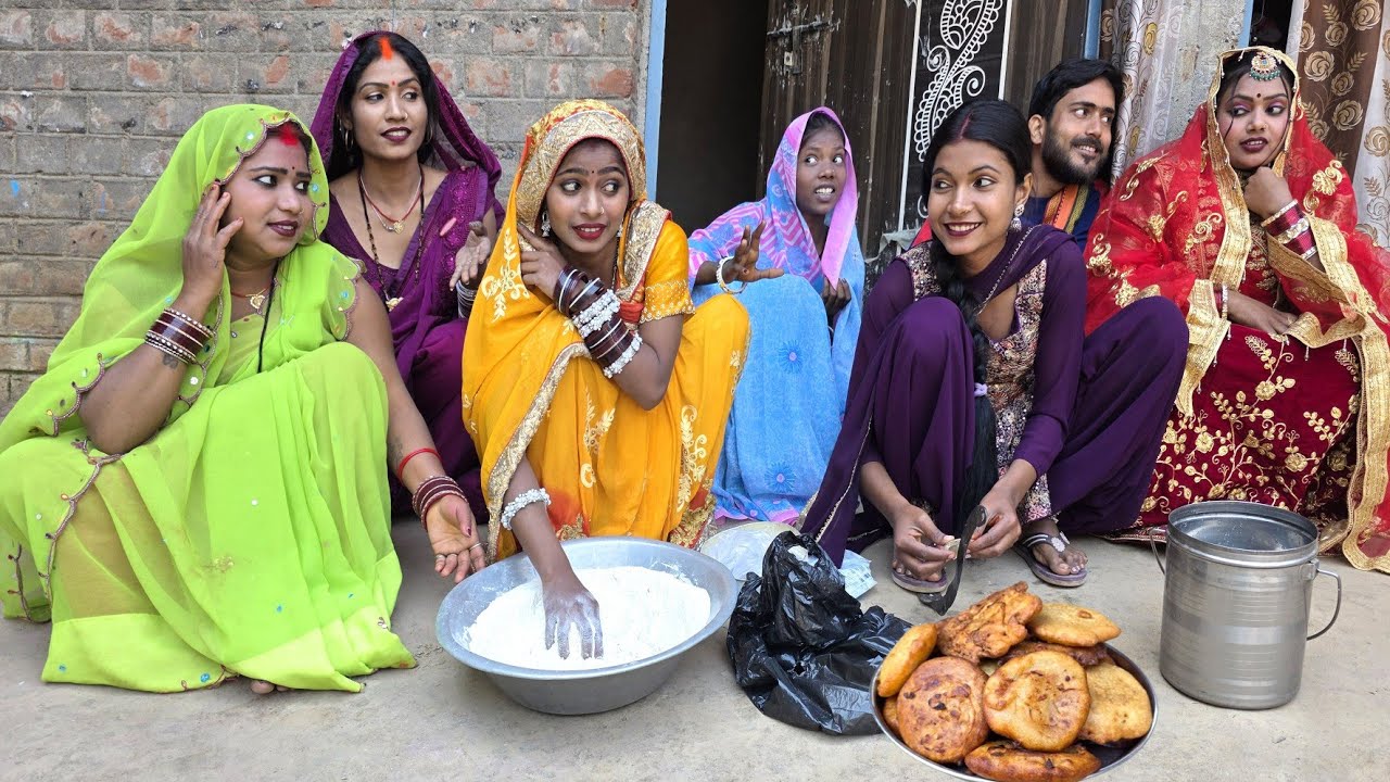 होली के दिन सास बहू और ननद मिलकर जुलकर बनाई पकवान ।। Holi Ke Din Sas Bahu।। KHUSHI SINGH MASTI