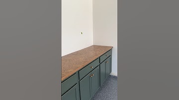 DIY Counter with Scrap Wood | Herringbone Pattern