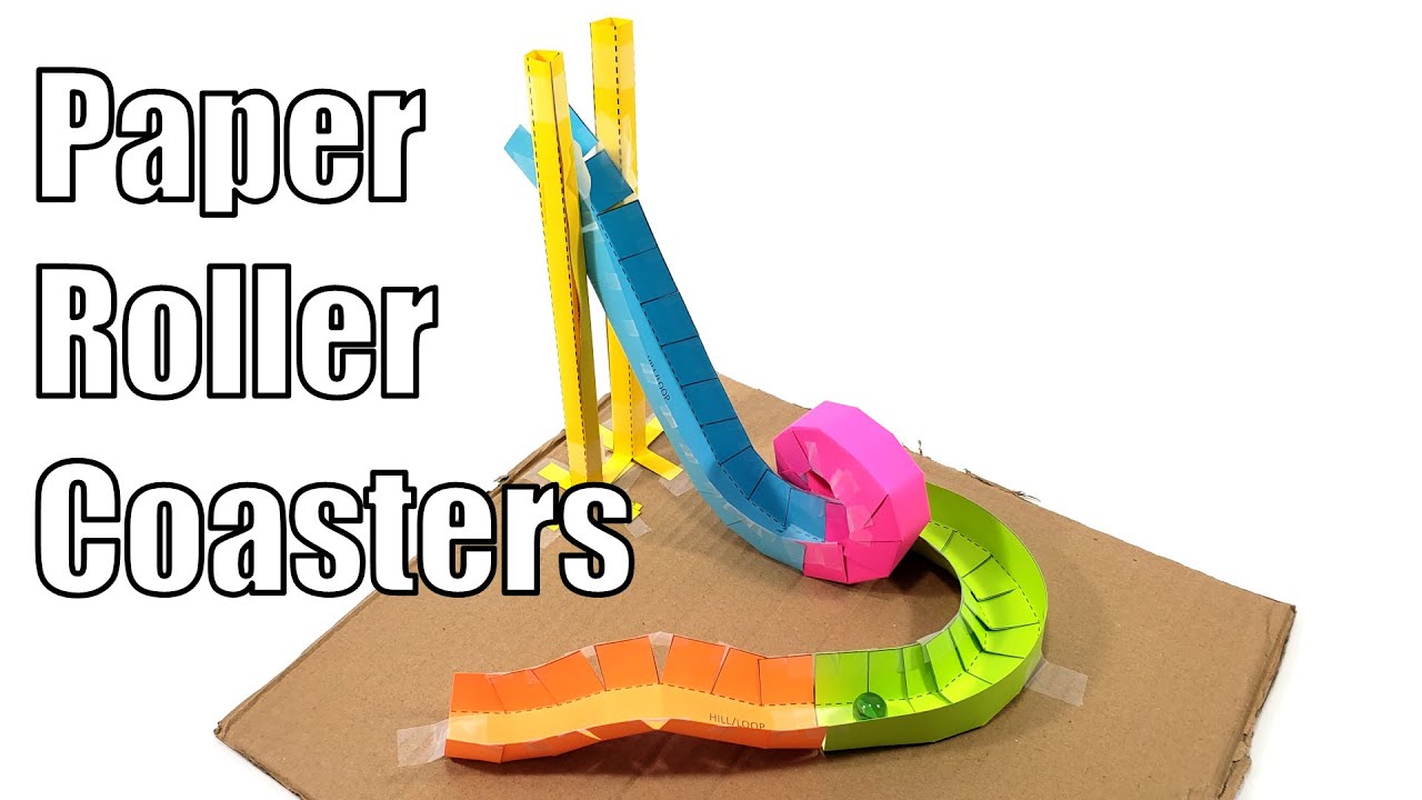 Printable Step By Step Paper Roller Coaster Templates