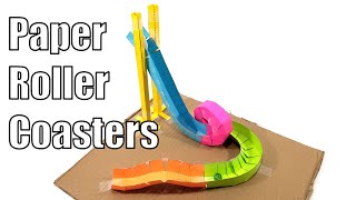 Paper Roller Coasters - Fun STEM Activity! screenshot 2