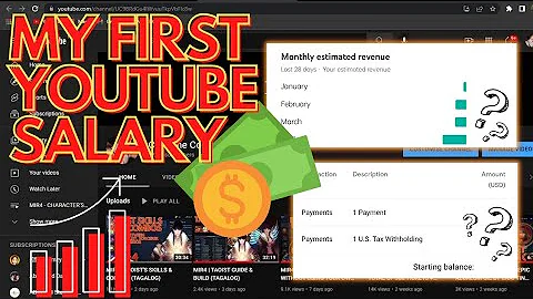 MY FIRST SALARY FROM YOUTUBE + ANNOUNCEMENT (TAGAL...