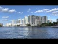 6 Minutes Relaxing💜Hallandale Beach CANAL💜💎 2022 💜 Florida USA ❤️🤍💙