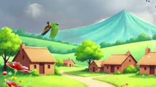 FREE Cartoon Village Background | Animated Nature Landscape | No Copyright | 4K