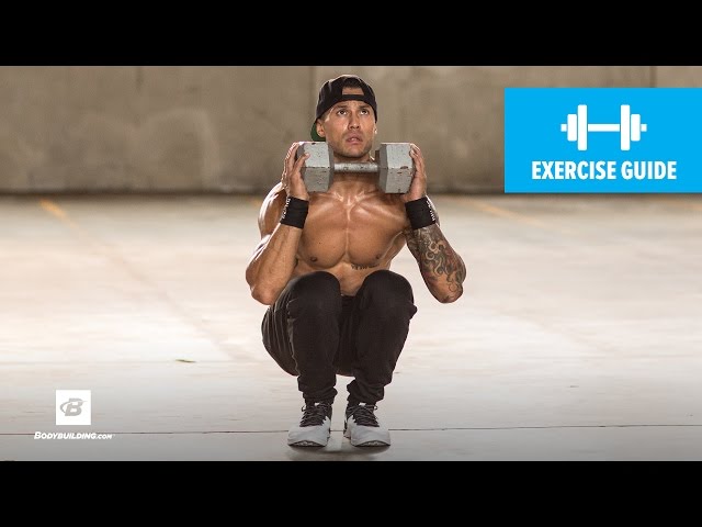 Dumbbell Narrow Stance Squat (male)