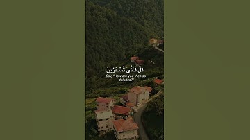 قل لمن الارض ومن فيها #آية من #سورة #المؤمنون #quran #المصحف #subscribe