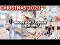 CHRISTMAS 2021! EXTREME DECORATE + CLEAN WITH ME! DREAM HOUSE CLEANING + HOLIDAY DECORATING! PART 1