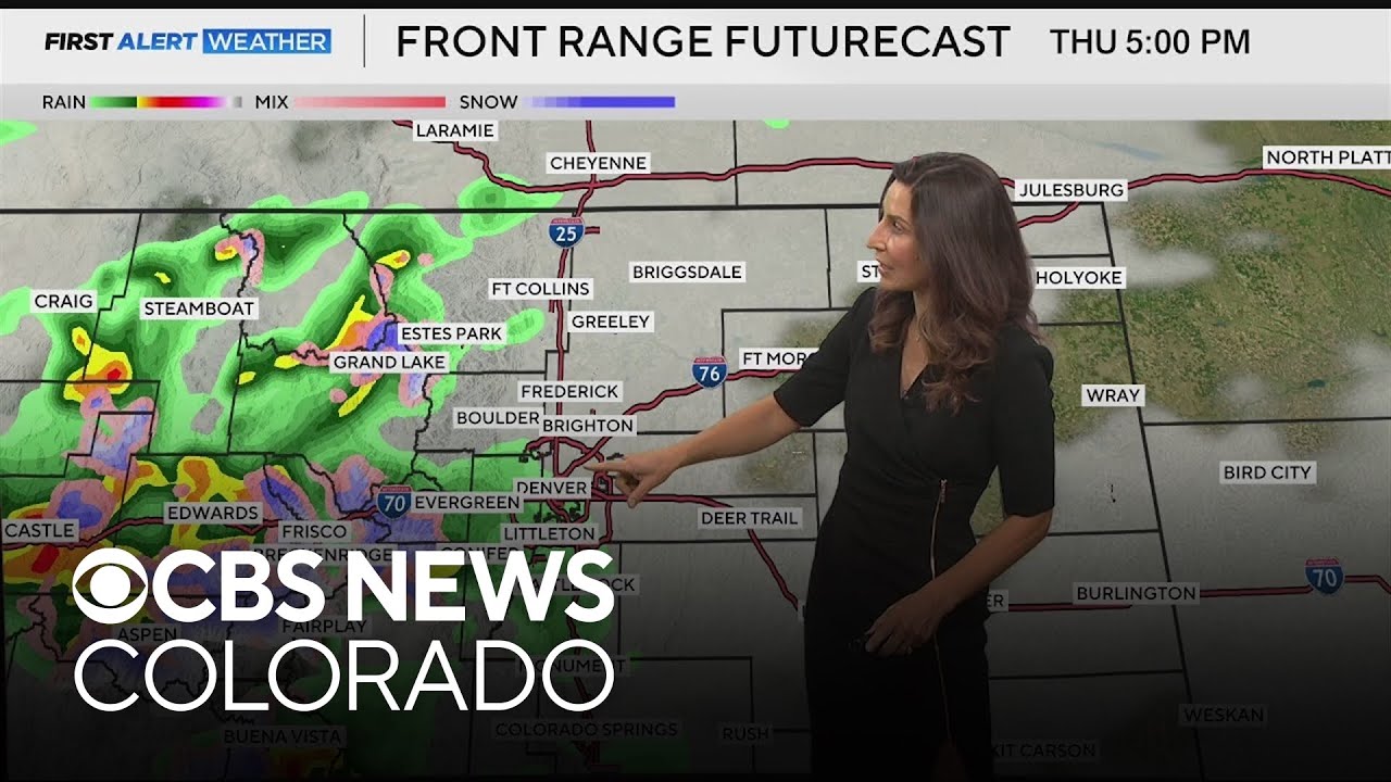 Clouds return Thursday with light showers and mountain snow - YouTube