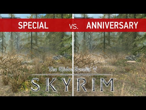 Elder Scrolls V: Skyrim 비교 - 스페셜 에디션 대 기념일 에디션 [Last-Gen vs. Next-Gen]