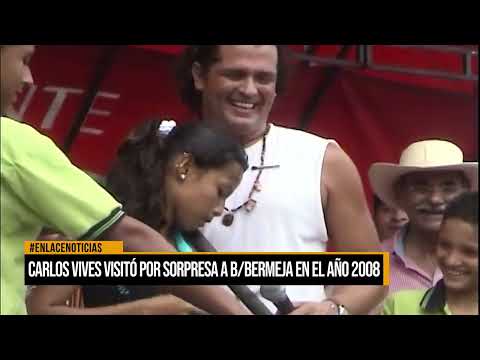 Carlos Vives visitó por sorpresa a Barrancabermeja en el año 2008