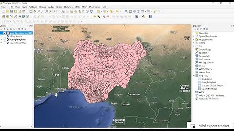Interactive ArcGIS 101 class using QGIS   Data import, conversion, export, map creation    Made with