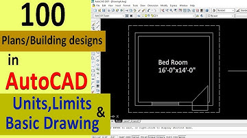 Making a simple floor plan in AutoCAD: Part 1-Tutorial to draw a simple floor plan
