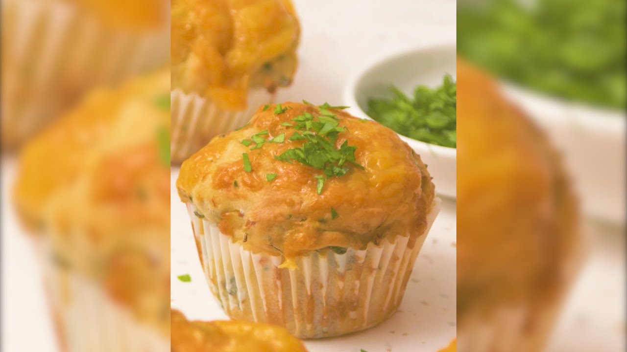 Cheesy Tuna & Corn Muffins