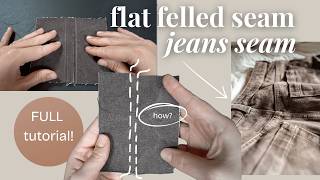 The secret to making perfect JEANS seams (flat felled seams)