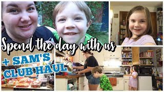 DAY IN THE LIFE | Sam's Club Haul, Stocking the Freezer