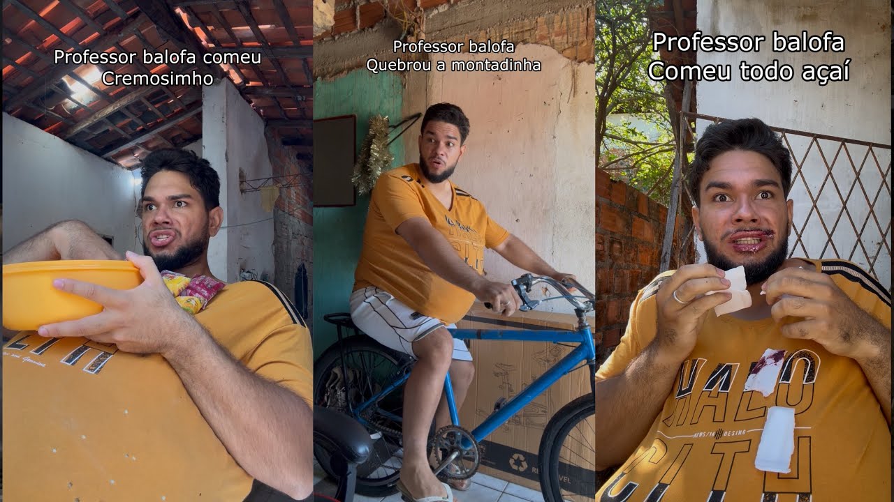 20 MINUTOS DO PROFESSOR BALOFA COMENDO TUDO @triindade ( TENTE NÃO RIR ) PArte alguma coisa #2 