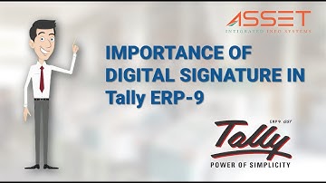 Digital Signature Tally | How to add Digital Signature in Tally | Tally ERP9