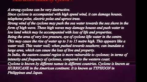 CLASS 7 SCIENCE Chapter 8 WINDS STORMS AND CYCLONES (PART 2)