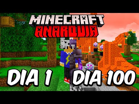 PASSEI 100 DIAS EM UM SERVIDOR ANÁRQUICO DE MINECRAFT - O FILME