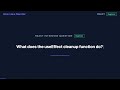 What Does the useEffect Cleanup Function Do? | React Interview