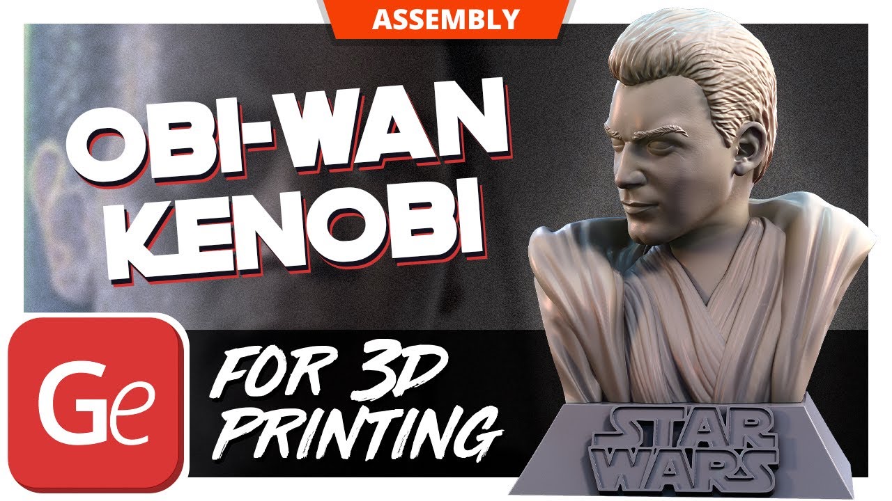 Obi-Wan Kenobi Bust 3D Printing Figurine | Assembly by Gambody - YouTube